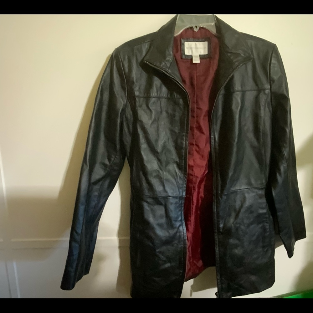 Worthington Genuine Leather Med Black Women’s Jacket